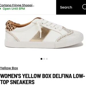Yellow Box Delfina Low top sneaker size 8.5